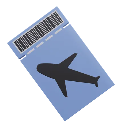 Ticket Traveling 3 D Illustration With Transparent Background 3D Icon