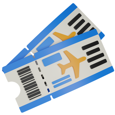 PLANE TICKET  3D Icon