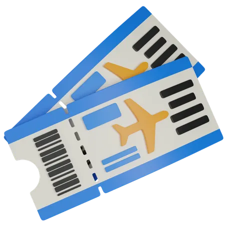 PLANE TICKET  3D Icon