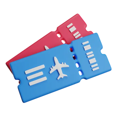 Plane Ticket  3D Icon