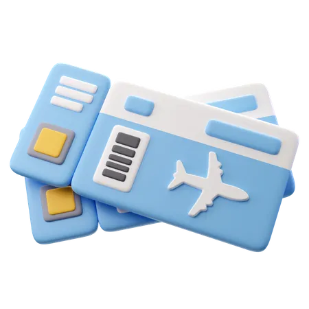 Plane Ticket  3D Icon