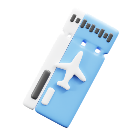 Plane Ticket  3D Icon