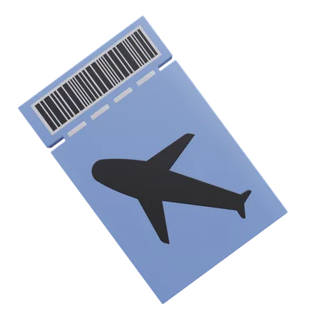 Plane Ticket  3D Icon