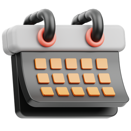 Planejador de calendário  3D Icon
