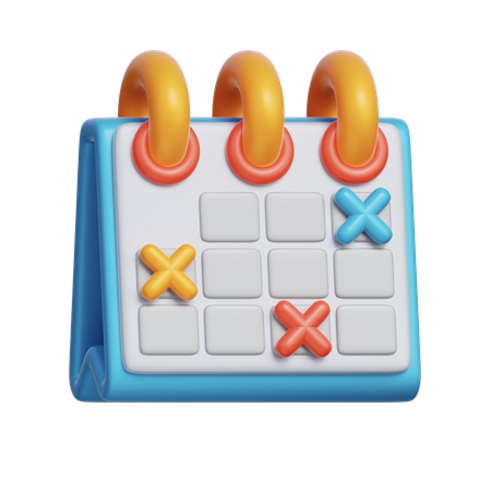 Planejador de cronograma  3D Icon
