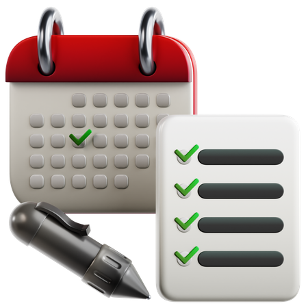 Planejador Diário  3D Icon