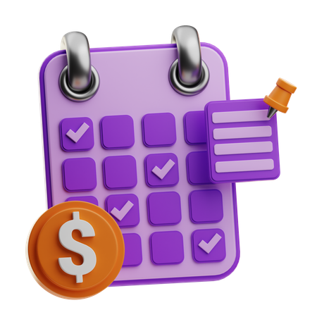 Planejamento de cronograma  3D Icon
