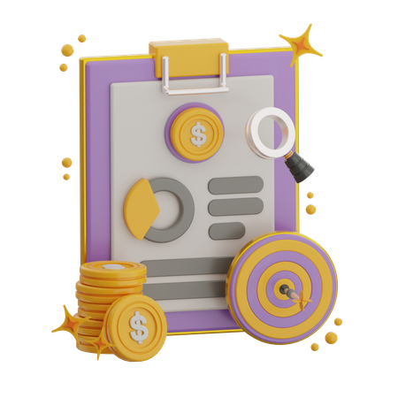 Planejamento de negócios  3D Icon