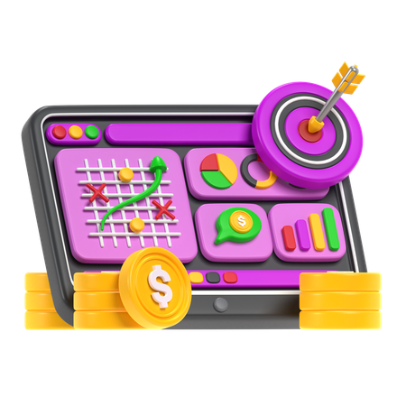 Planejamento de negócios  3D Icon