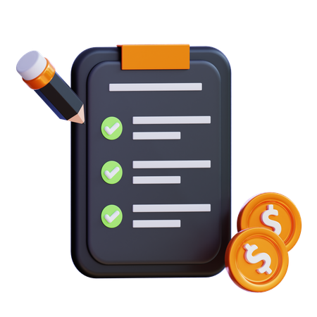 Planejamento financeiro  3D Icon