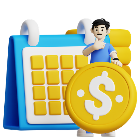Planejamento financeiro  3D Icon