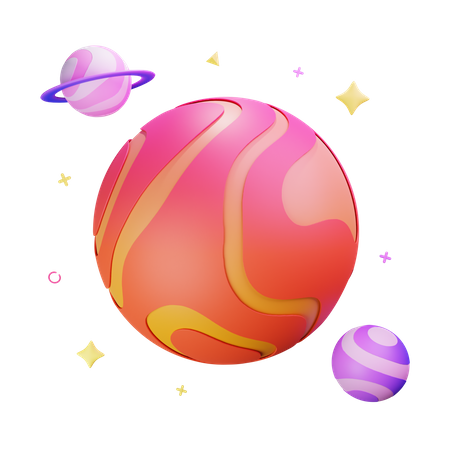 Planet  3D Icon