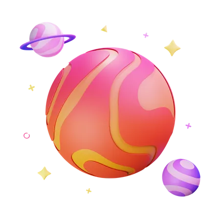 Planet  3D Icon