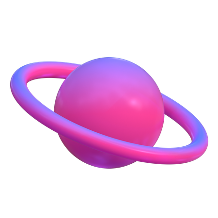 Planet Abstract Shape  3D Icon