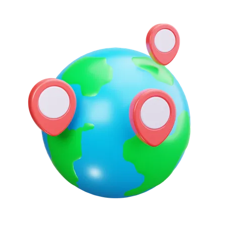 Planet earth  3D Icon