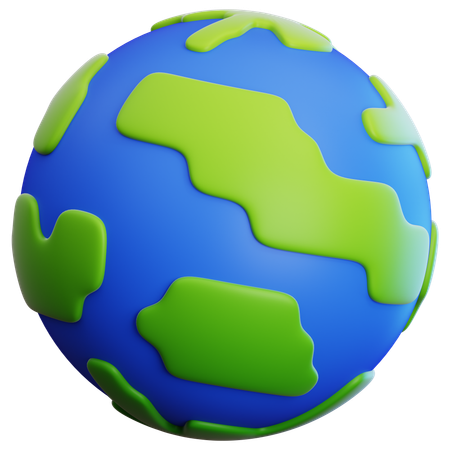 Planet earth  3D Icon