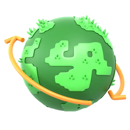 Planet earth  3D Icon