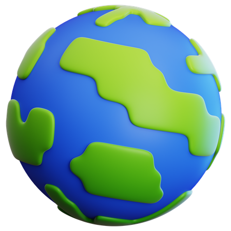 Planet earth  3D Icon
