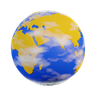3d planet earth emoji