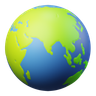 3d planet earth logo