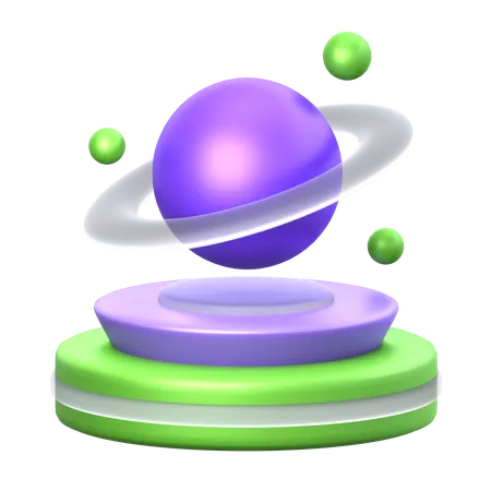 Planet Hologram 3 D Icon 3D Icon