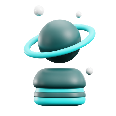 Planet Hologram  3D Icon