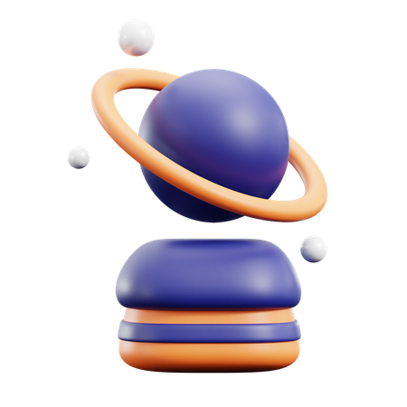 Planet Hologram  3D Icon