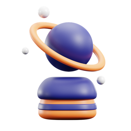 Planet Hologram  3D Icon