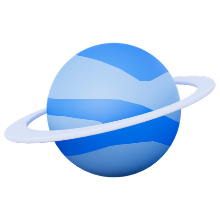 Planet Neptune  3D Icon