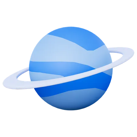 Planet Neptune  3D Icon