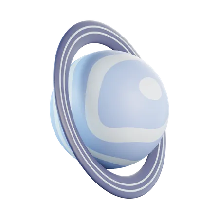 Planet Saturn  3D Icon