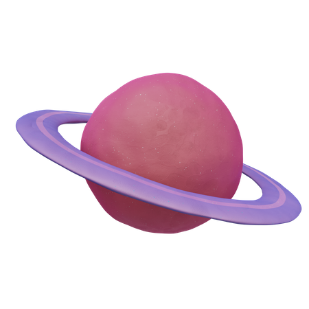 Planet Saturn  3D Icon