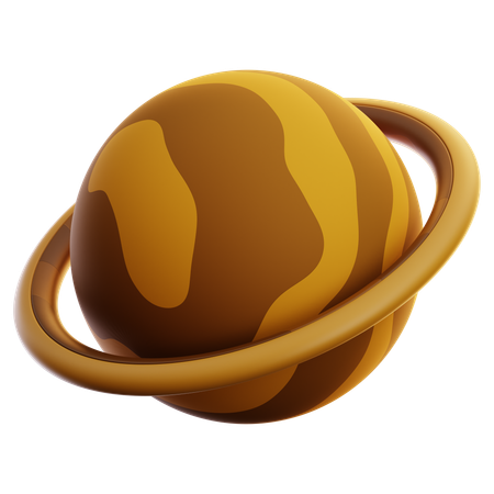 행성 토성  3D Icon