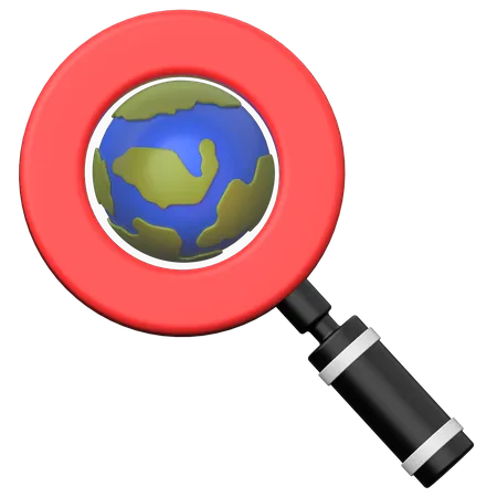Planet Search  3D Icon