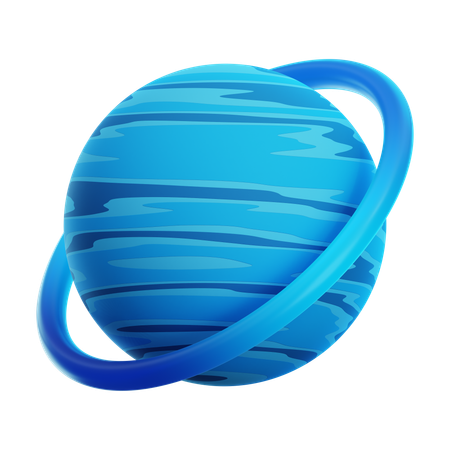 행성 천왕성  3D Icon