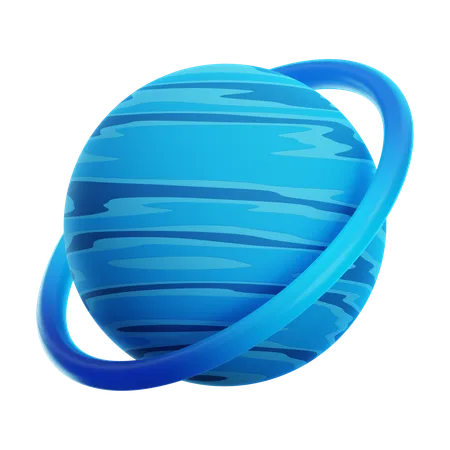 Planet Uranus  3D Icon
