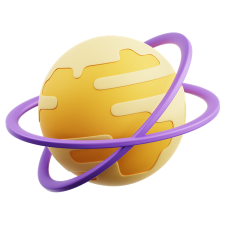 Planeta  3D Icon
