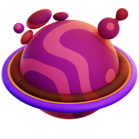 Planeta  3D Icon