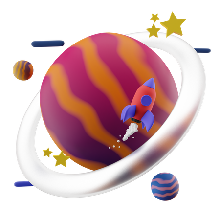Planeta  3D Icon