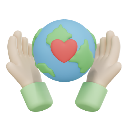 Planeta del amor  3D Icon