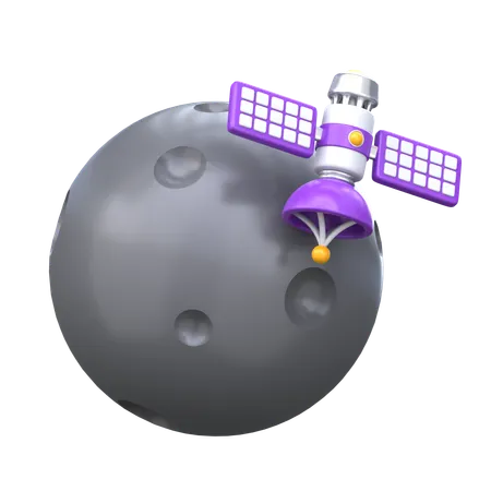 Planeta e satélite  3D Icon