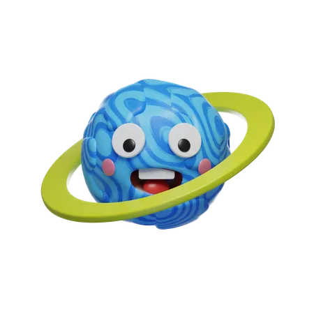 Planeta fofo  3D Icon