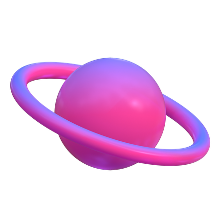 Forma abstracta del planeta  3D Icon