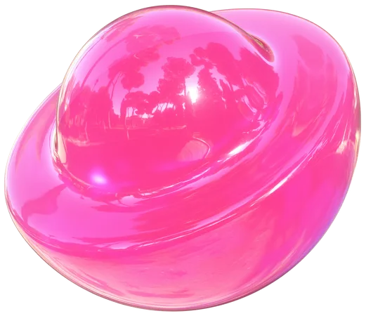 Planeta rosa  3D Icon