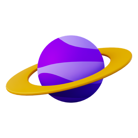 Planeta saturno  3D Icon