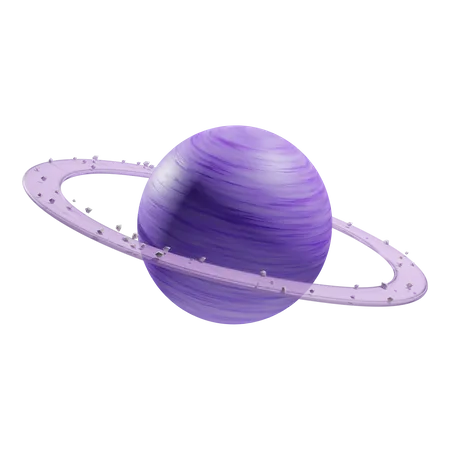 Planeta saturno  3D Illustration