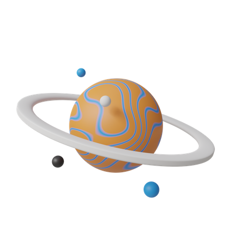 Planeta saturno  3D Icon