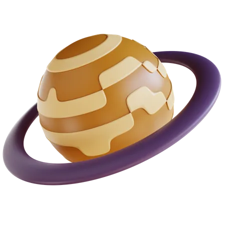 Planeta saturno  3D Icon