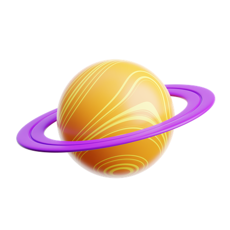 Planeta saturno  3D Icon