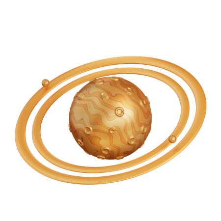 Planeta saturno  3D Icon